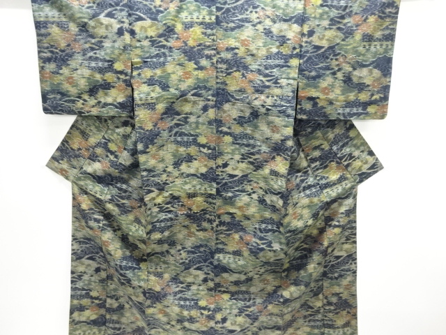 JAPANESE KIMONO / HITOE TSUMUGI / WOVEN STREAM WATER 